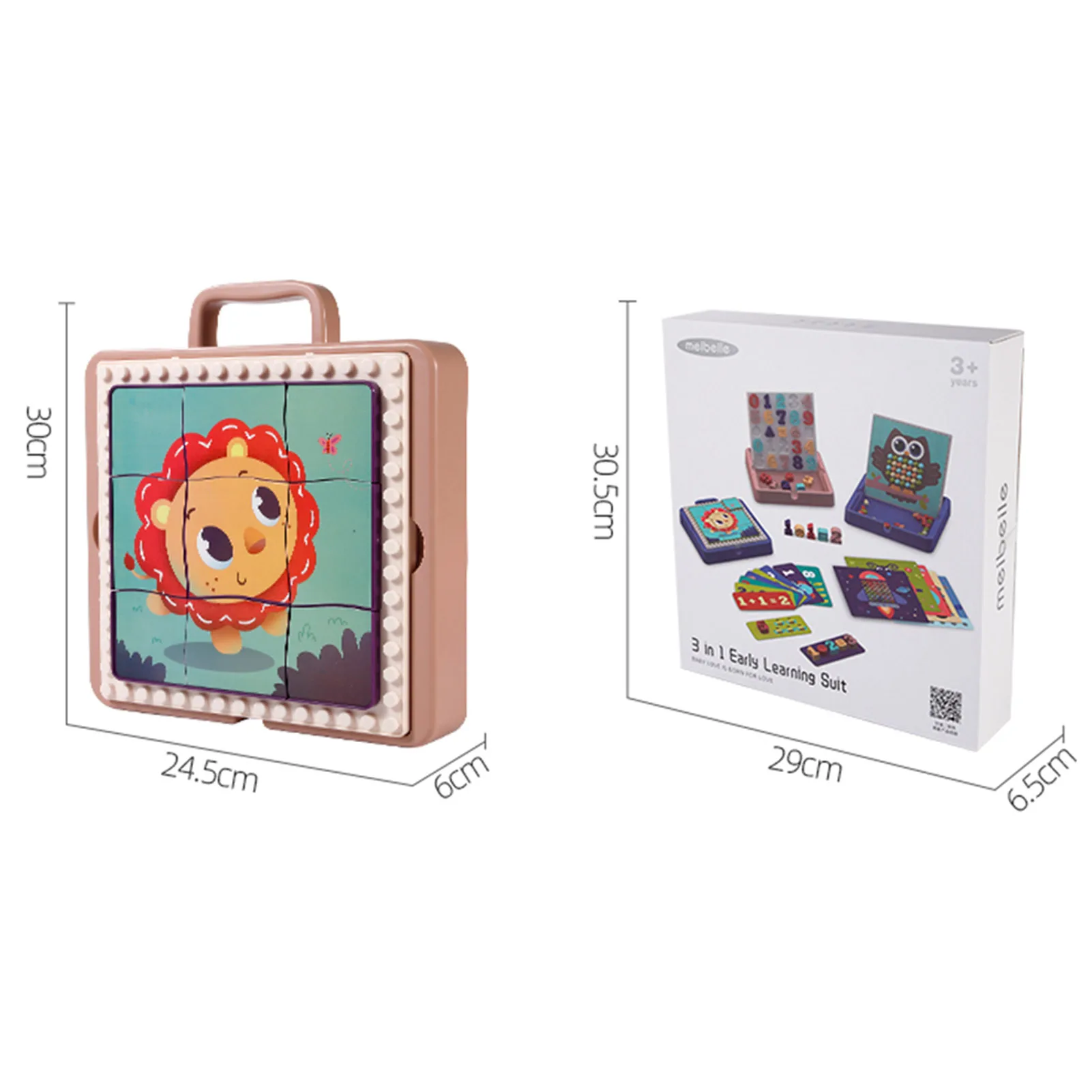 

Puzzle Early Educational Toys Set 6-in-1 Matching Letter Game Montessori Educational Wooden Toys For Children Puzzle Board Game