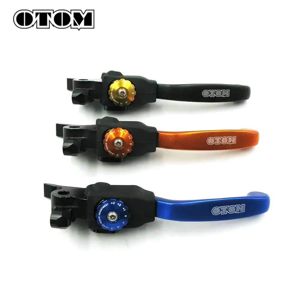 

OTOM Motorcycle Brake Handle CNC Pit Bike 7 Gears Adjustable Folding Front Brake Lever Grips For KTM EXC SX SXF HUSQVARNA TE FC