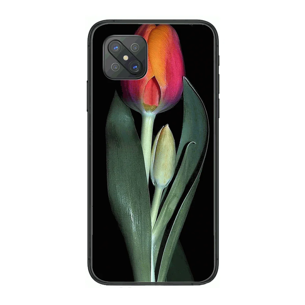 

Beautiful flowers Fashion Phone Case cover For OPPO A91 9 83 79 92s 5 F9 A7X Reno2 Realme6pro 5 black tpu cell cover