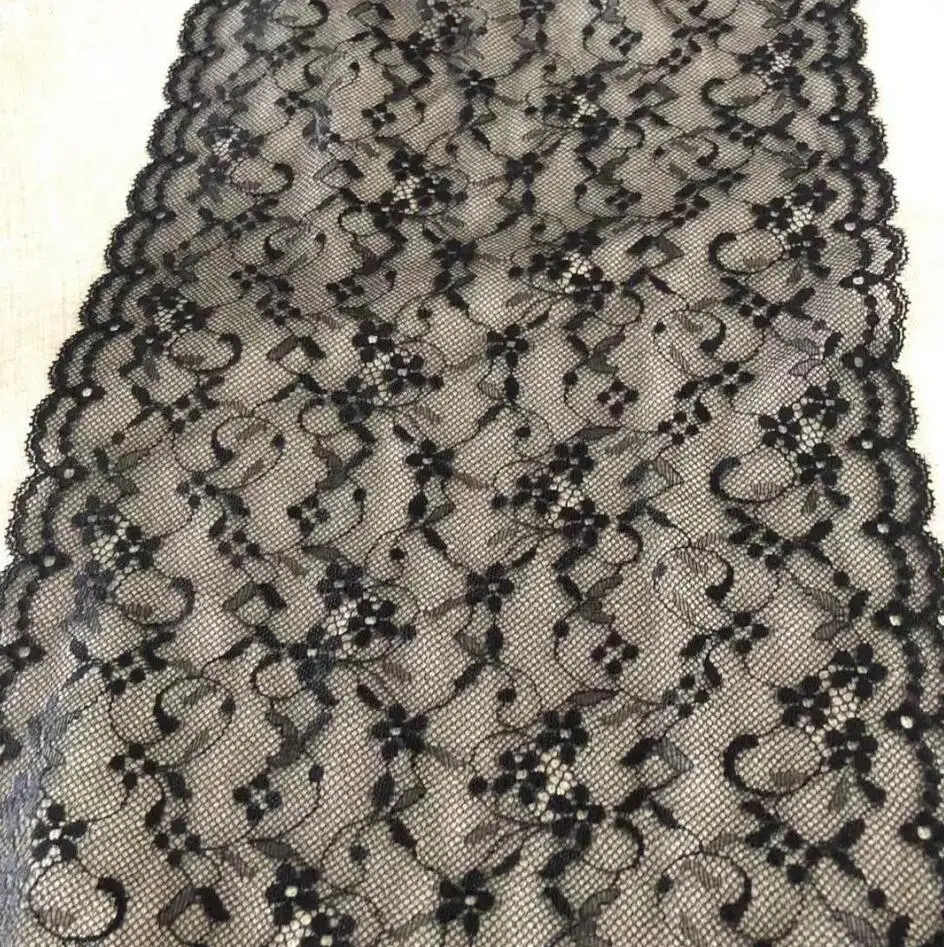 Эластичная кружевная отделка 1 метр для подвязки стрейчевая ткань | Дом и сад