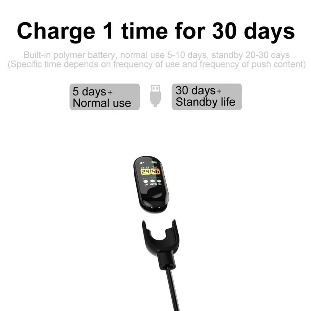 Новый смарт-браслет M3 фитнес-трекер шагомер кровяное давление монитор