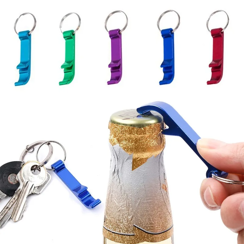 

1/5PCS Portable 4 in1 Bottle Opener Key Ring Chain Metal Beer Bar Tool Gadgets Cool Beer Opener Keychain Bottle Opener Keychain