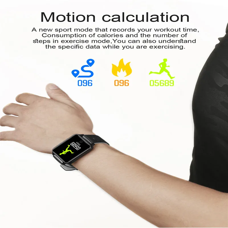 Смарт-часы OMG F3 спортивный фитнес-трекер IP68 водонепроницаемые спортивные часы на