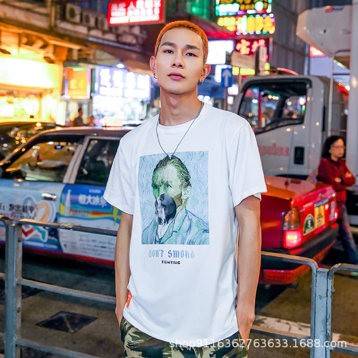 

Men t Shirt Make Fun of Painter Printing Tshirt Harajuku Streetwear Tshirt 100% Cotton Tops Hip Hop Short Sleeve Tees