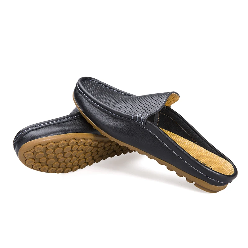 KOZLOV/летние мужские полуботинки; повседневные Роскошные Брендовые мужские лоферы из натуральной кожи; дышащая обувь с перфорацией; слипоны; мокасины; Skor