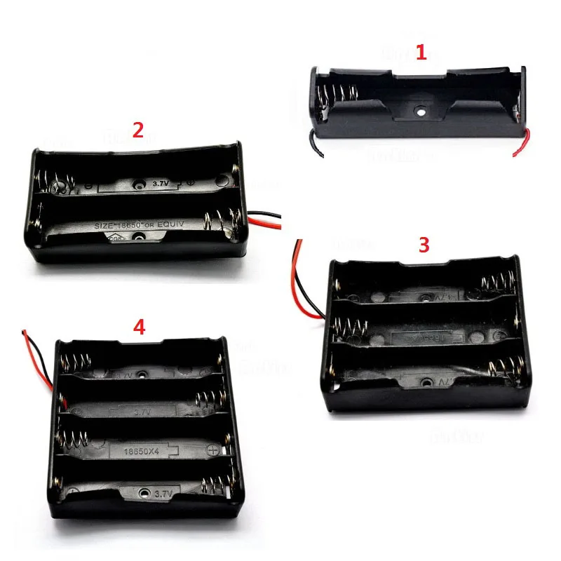 Держатель для аккумулятора 18650 коробка хранения чехол 1x2x3x4x18650 сделай сам