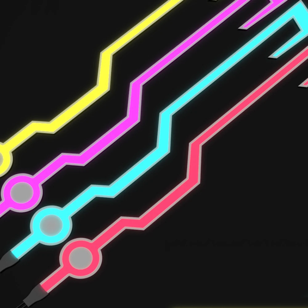 2 шт. мотоциклетный шлем светильник светодиодный DIY черный с подсветкой мотоцикл