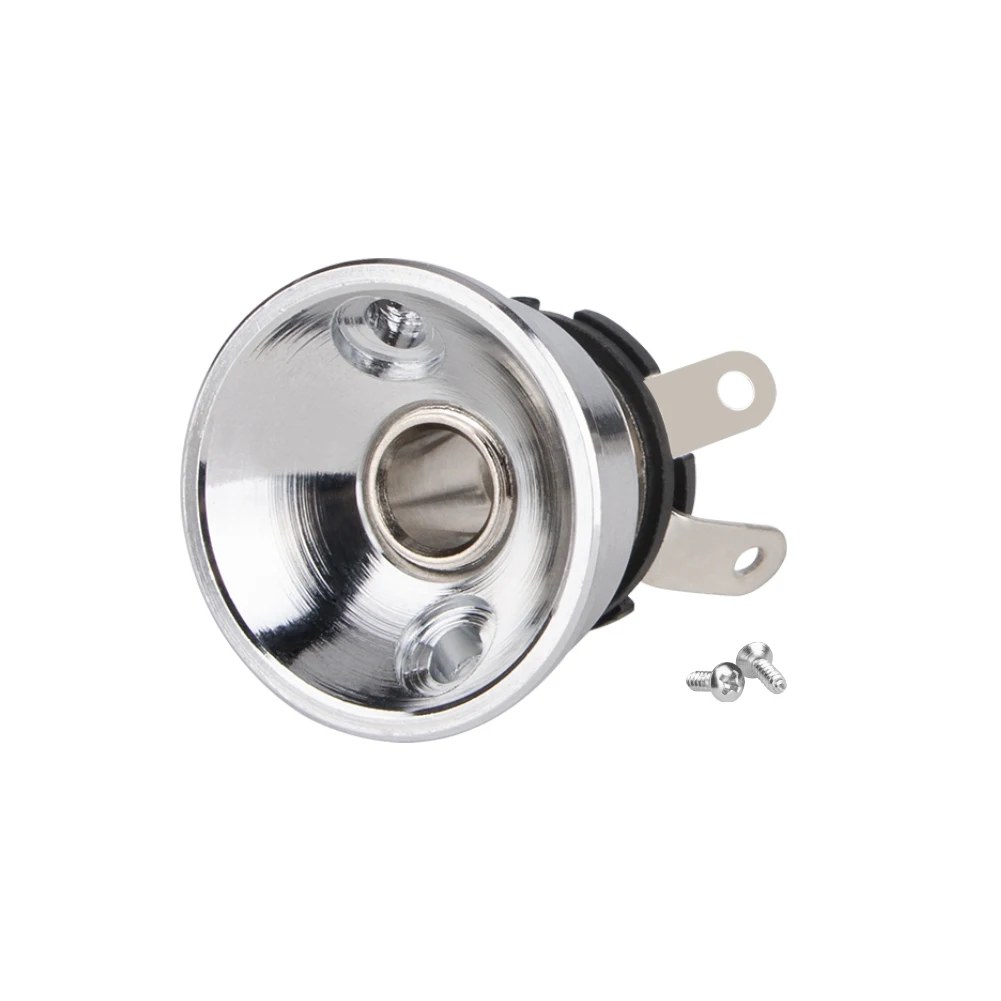 gitarre zubehör 635mm14 jack steckdose ausgang platte für elektrische telecaster gitarre mit montage schrauben free global shipping