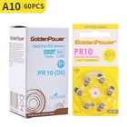 1 коробка60 шт слуховой аппарат батарея A10A13A312A675 аксессуары для слуховых аппаратов PR10PR13PR312PR675 батареи