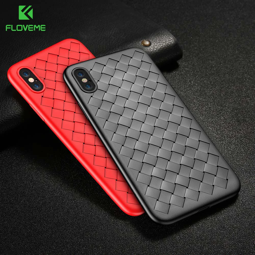 Floveme кожа Телефонные Чехлы для iPhone 6/6 S 7 8 Plus X чехол Мягкий силиконовый Роскошные