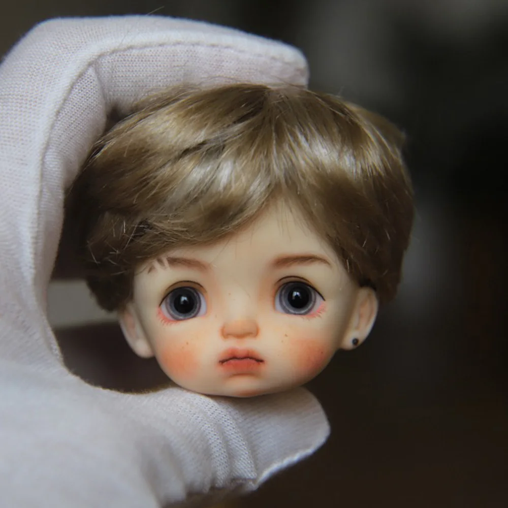 Obitsu OB11 Кукольная голова с макияжем глазами 1/8 BJD может быть открыта париком k004 |