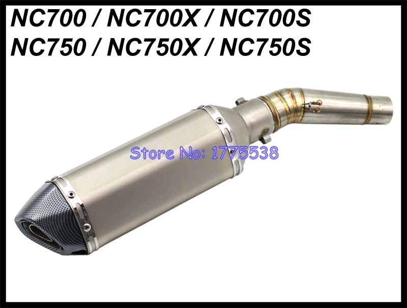 Выхлопной глушитель для мотоцикла Honda NC700 NC700X NC700S NC750 NC750X NC750S | Автомобили и