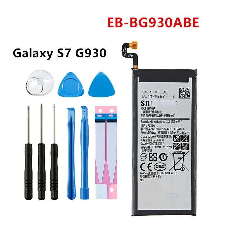 

Оригинальный телефон, аккумулятор емкостью 3000 мАч для Samsung Galaxy S7 EB-BG930ABE G930FD G930 G930A G930V/T G930FD G9300 + Инструменты