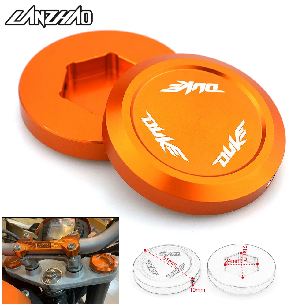 Пара мотоциклетных алюминиевых передних амортизаторов с ЧПУ для KTM DUKE 125 200 250 390 690