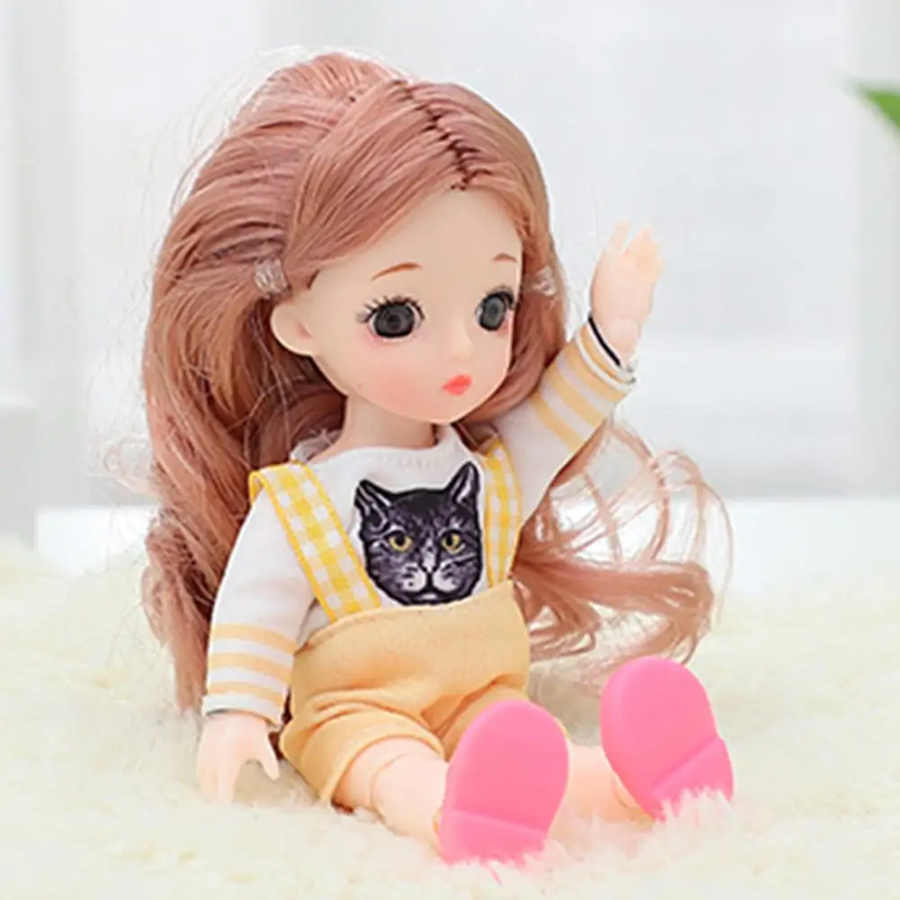 Новая BJD кукла мохеровая с париком 3D глаза одеждой наряд обувь парик волосы