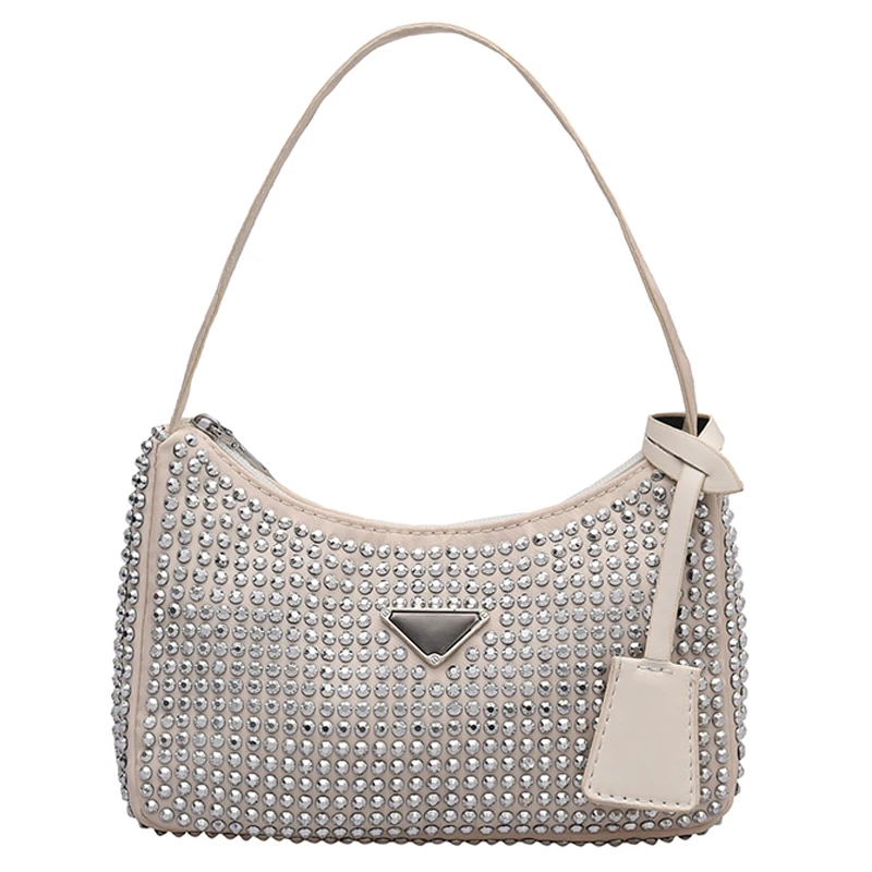 

Diamond Square Tote bag 2021 Summer New High-quality PU Leather Women's Designer Handbag Luxury brand Shoulder bag Armpit bag