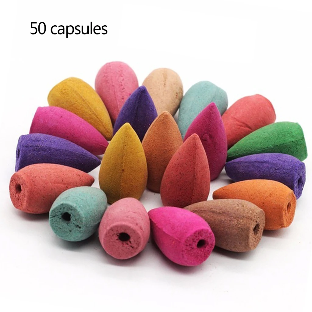 50 шт./лот смешанные натуральные благовония Роза Жасмин Лаванда османтус Сакура