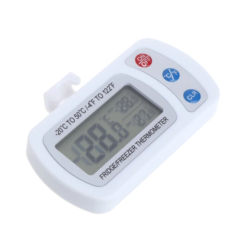 

Waterproof Fridge Refrigerator LCD Thermometer Freezer with Hanging Hook Stand