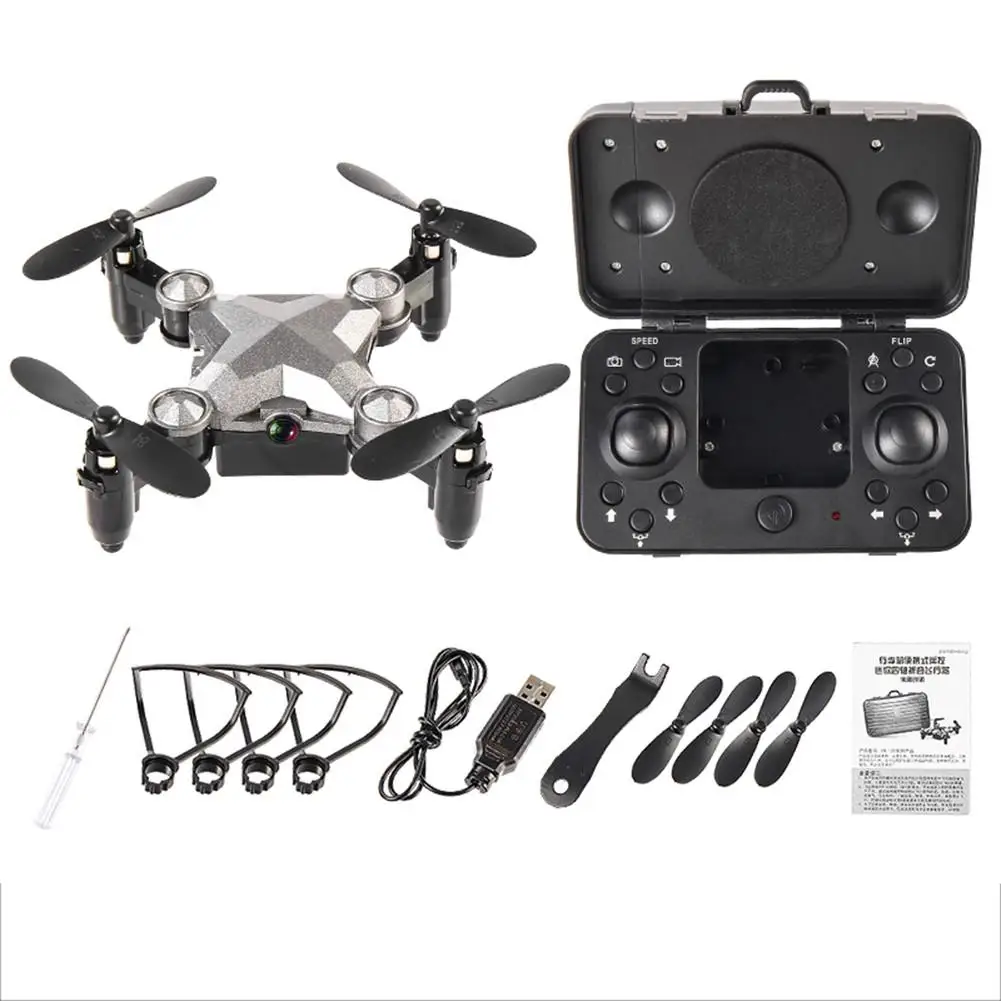 Складной беспилотный летательный аппарат чемодан Дрон с камерой wifi Квадрокоптер