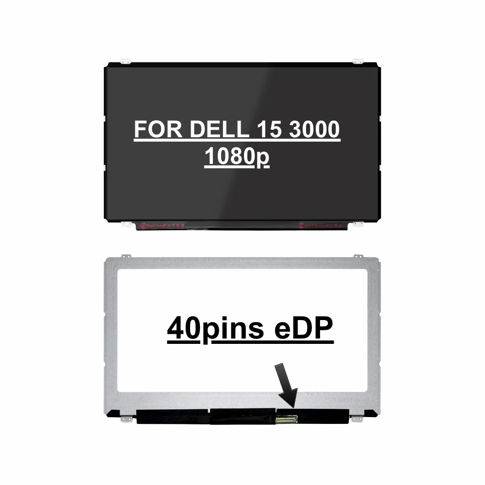 Тонкий светодиодный ЖК экран для ноутбука Dell Inspiron 15 3542 3541 3000 H1G7K eDP 40 контактов IPS