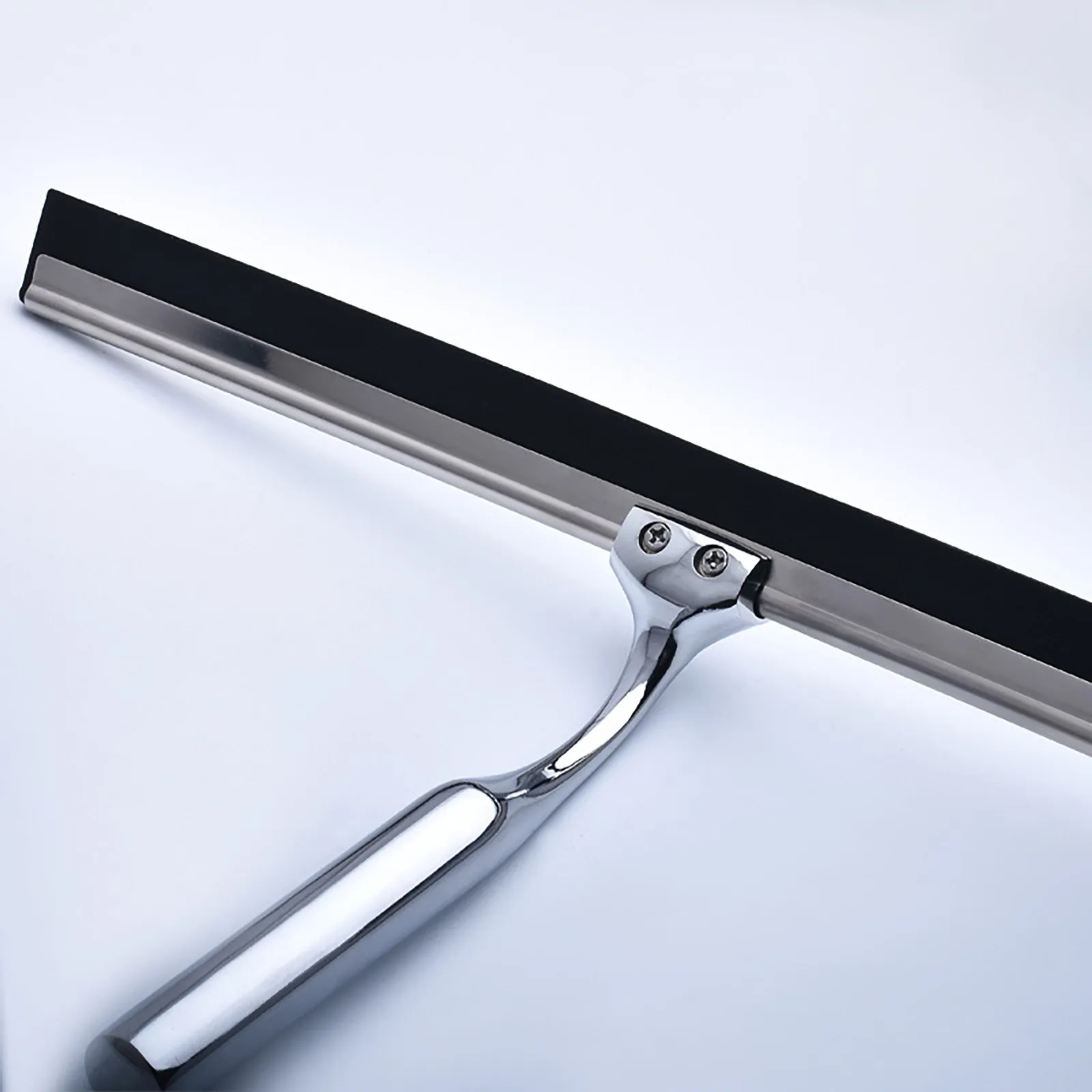

All-Purpose Shower Squeegee for Shower Doors, Bathroom, Window and Car Glass - Stainless Steel, 12 Inches With Wall-mounted Show