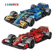 Formula 1 Car F1 1099pcs Building Blocks Sports Racing Car Super Model Kit Bricks Toys for Kids Gifts