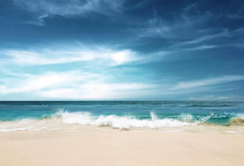 

Photographic Backdrop seaside blue sky beach weding children Photo Background Backdrops fotoachtergrond