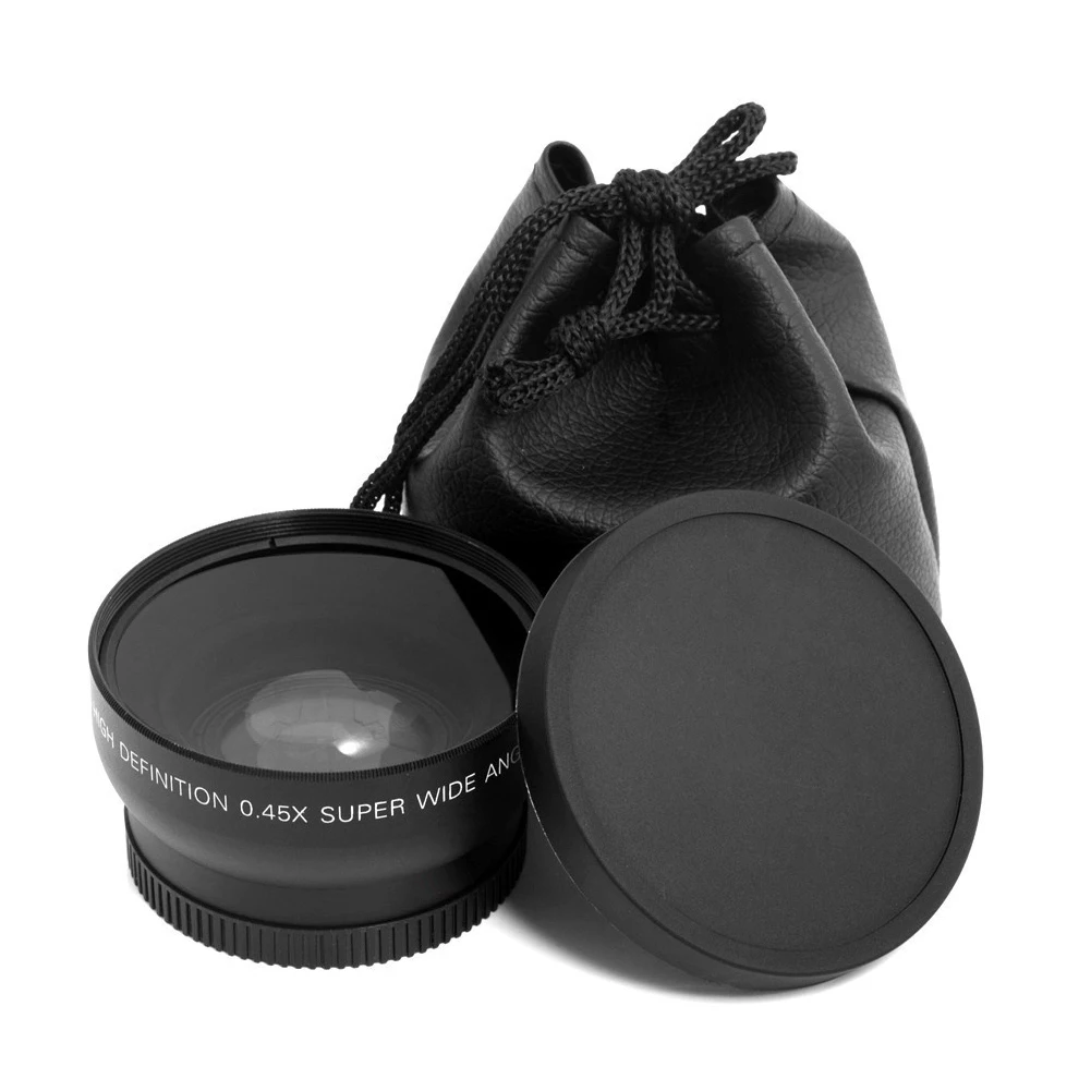 55mm 0.45X Attachment Clear Scenery Macro Screen Wide Angle Lens Accessories Subject Fish Eye Home Picture For Nikon D70 D3200 |