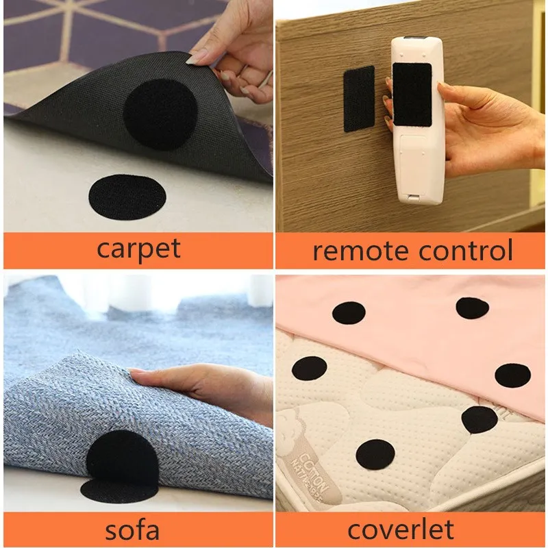 50 пар прочных круглых самоклеящихся клейких лент диаметр 15/20/25/30 мм Velcros DIY