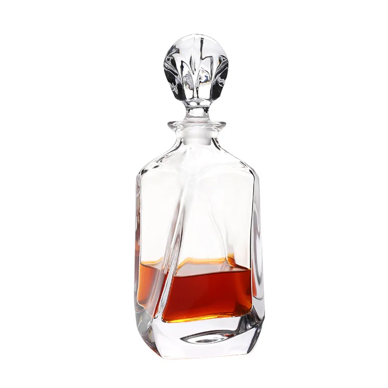 

luxury top quality crystal glass lead-free whiskey decanter for liquor or scotch bourbon wine 200901-08