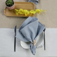 4PCS Ramie Napkins,Kitchen Tableware Durable Flax Towel  For Dining Party Holiday Wedding Decoration,Reusable Cloth Table Mat,