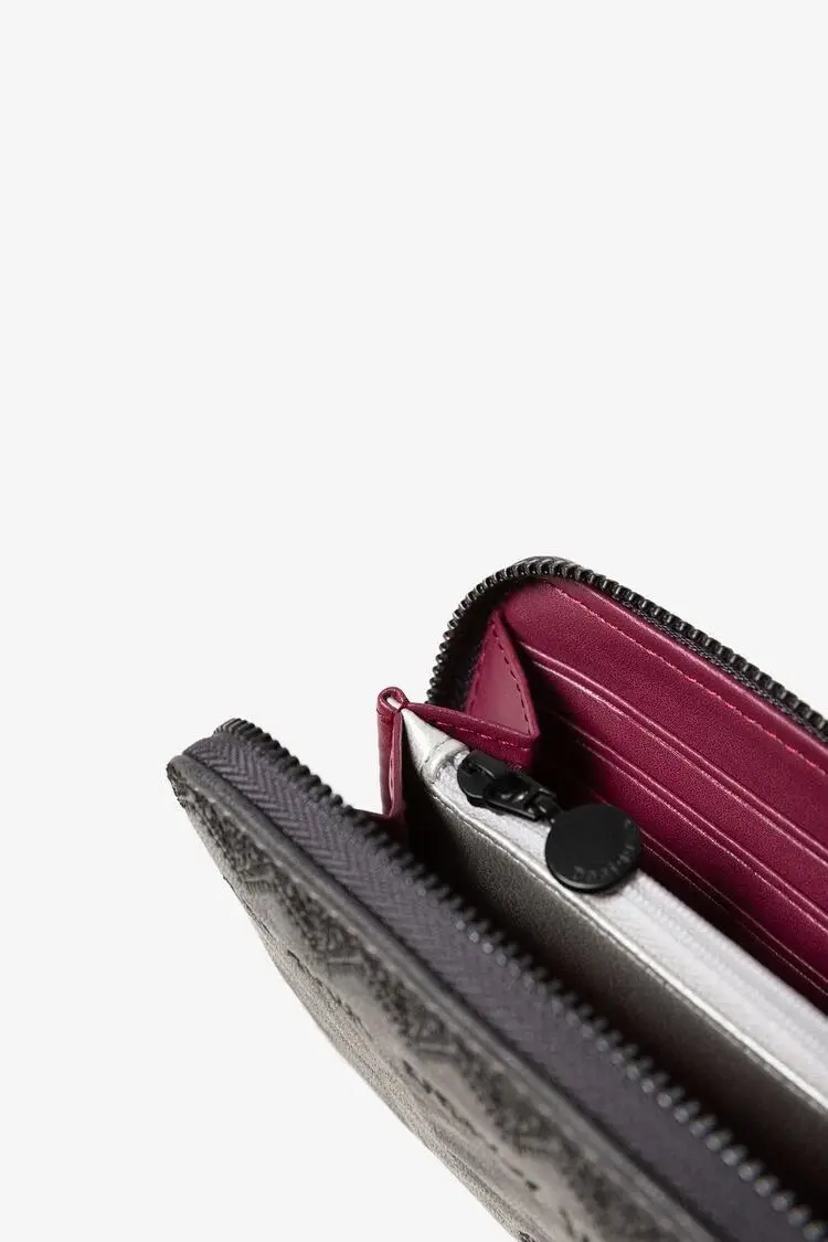 

wholesale Original Spain laugiseD Ladies long Black mini PU wallet (001)