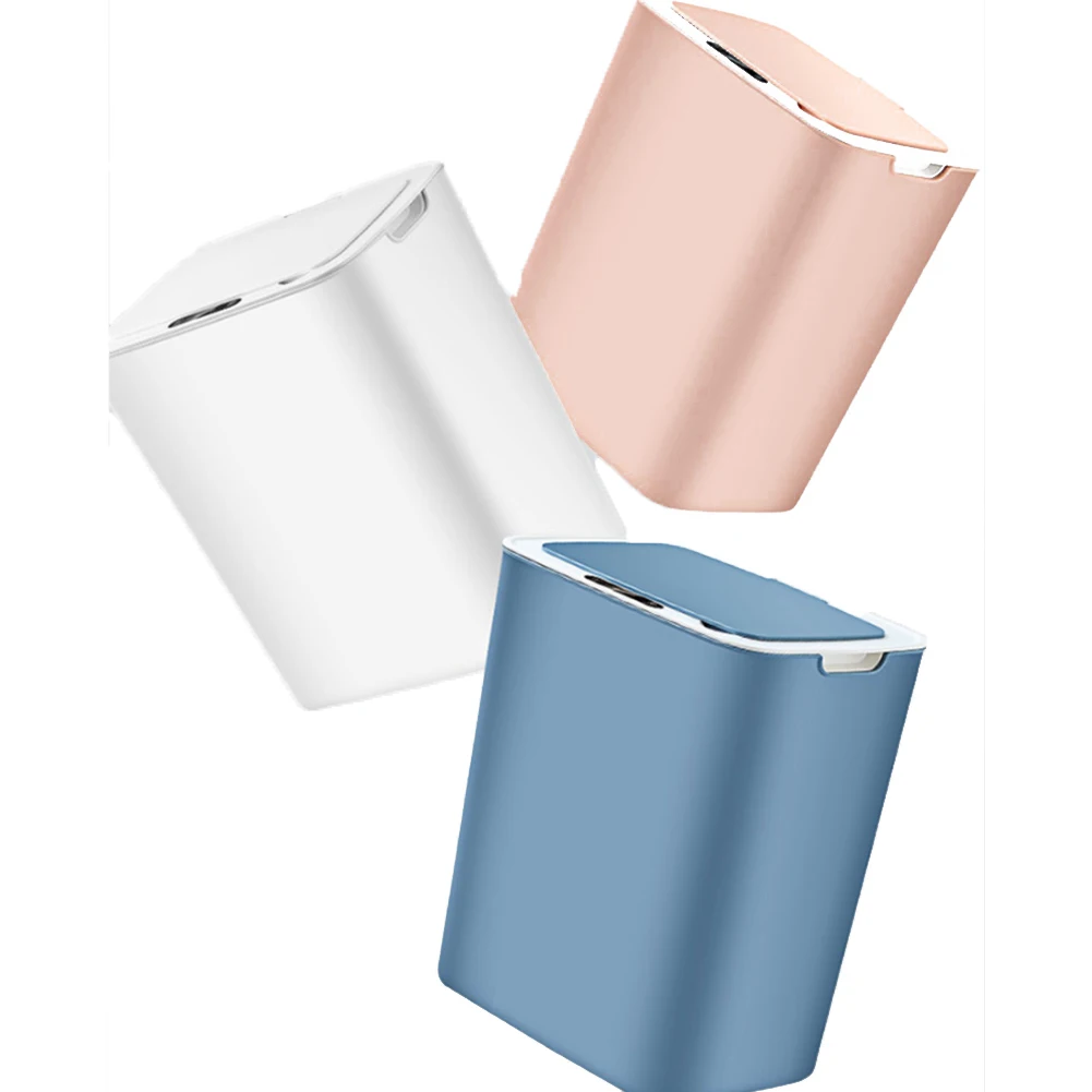 Интеллектуальная Индукционная корзина для мусора с крышкой полностью