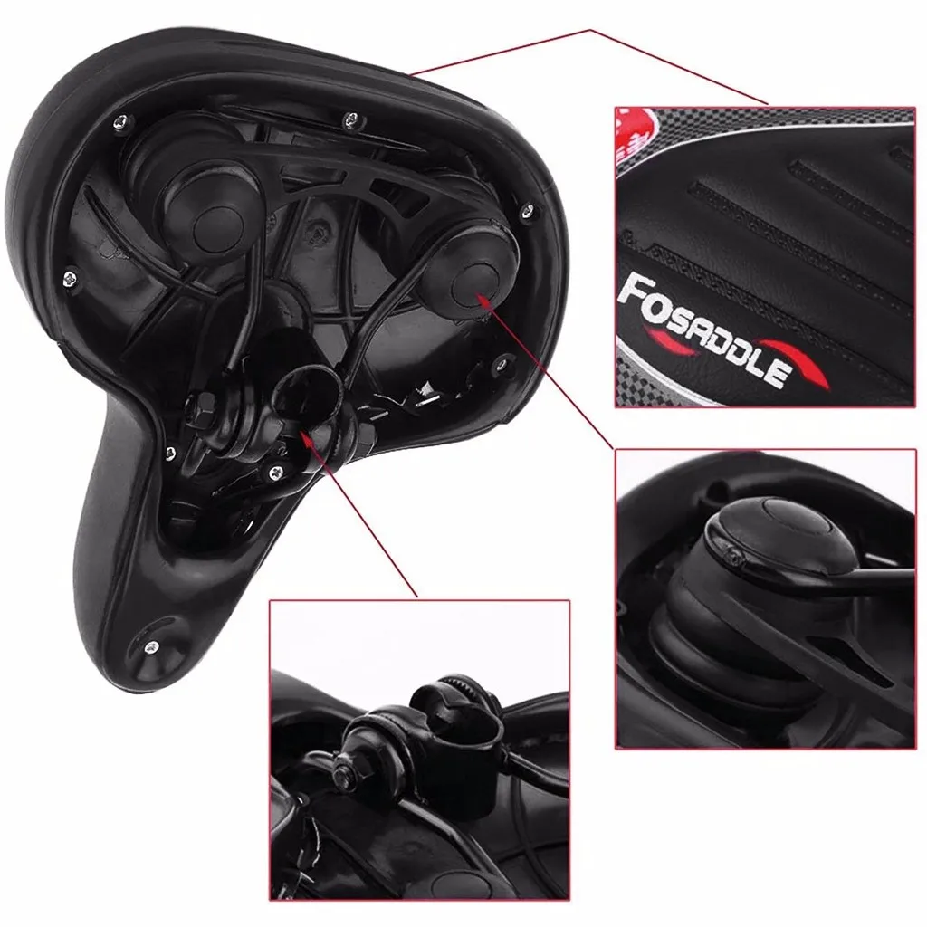 Bicycle Saddle Comfortable Wide Big Bum Bike Gel Cruiser Extra Sporty Soft Pad Seat Suitable For Any Type Of |