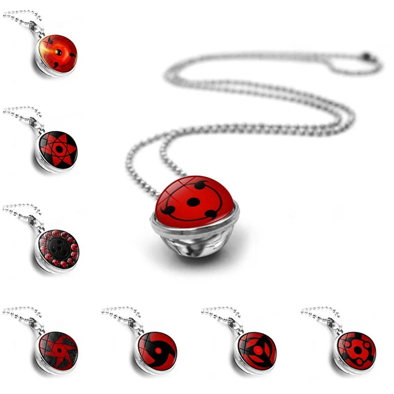 Калейдоскоп глаза фото стеклянный шар кулон ожерелье в стиле японского аниме