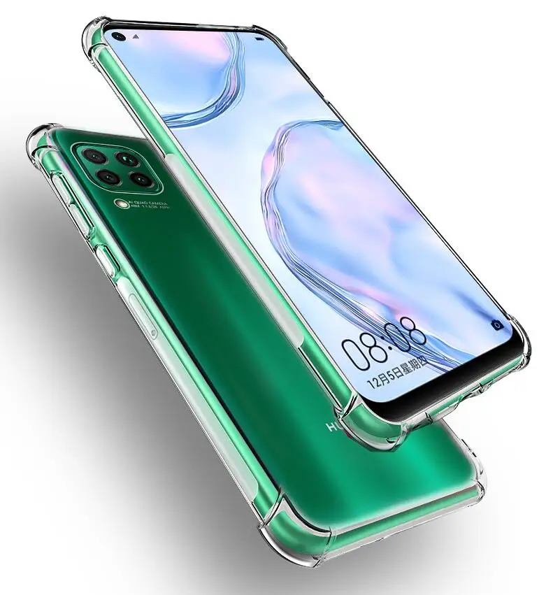 Противоскользящий силиконовый мягкий чехол для Huawei Nova 7i P40 Lite Pro + Plus 6 SE задней