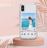 custom music plaque phone case fashion cover transparent for iphone 13 12 p pro mini 11pro max 6 6s 7 8plus x xs xr xm