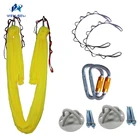 Гамак для йоги с защитой от гравитации, 4 метра, автоматический замок, цепь ромашки, крепление для фиксации