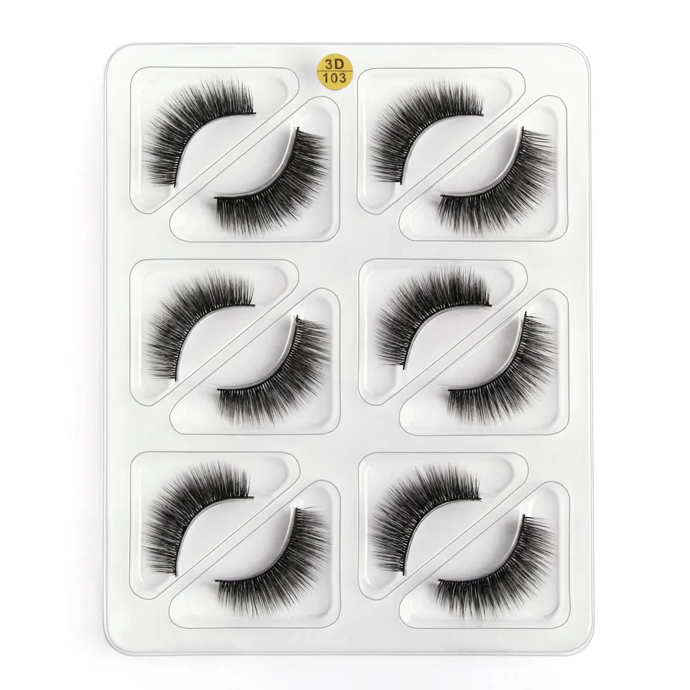 Новинка 6 пар/кор. 3D норковые ресницы 100% безжалостные ручная работа многоразовые