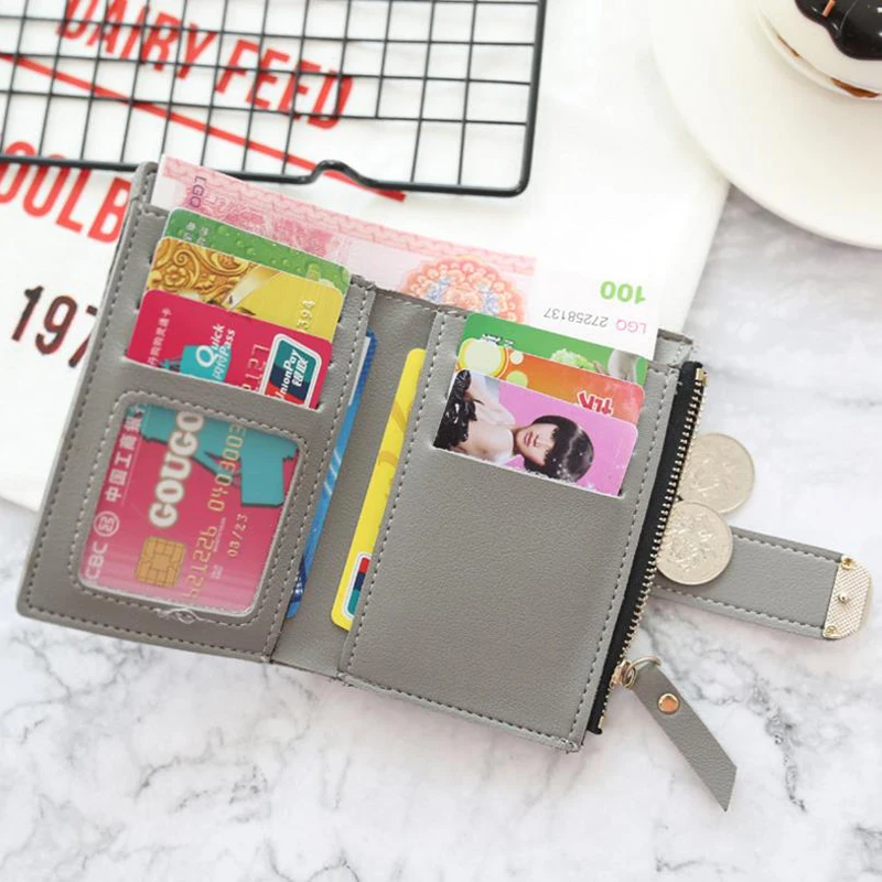 Women Wallets Small Fashion Brand Leather Purse Ladies Card Bag For Women Clutch Women Female Purse Money Clip Wallet