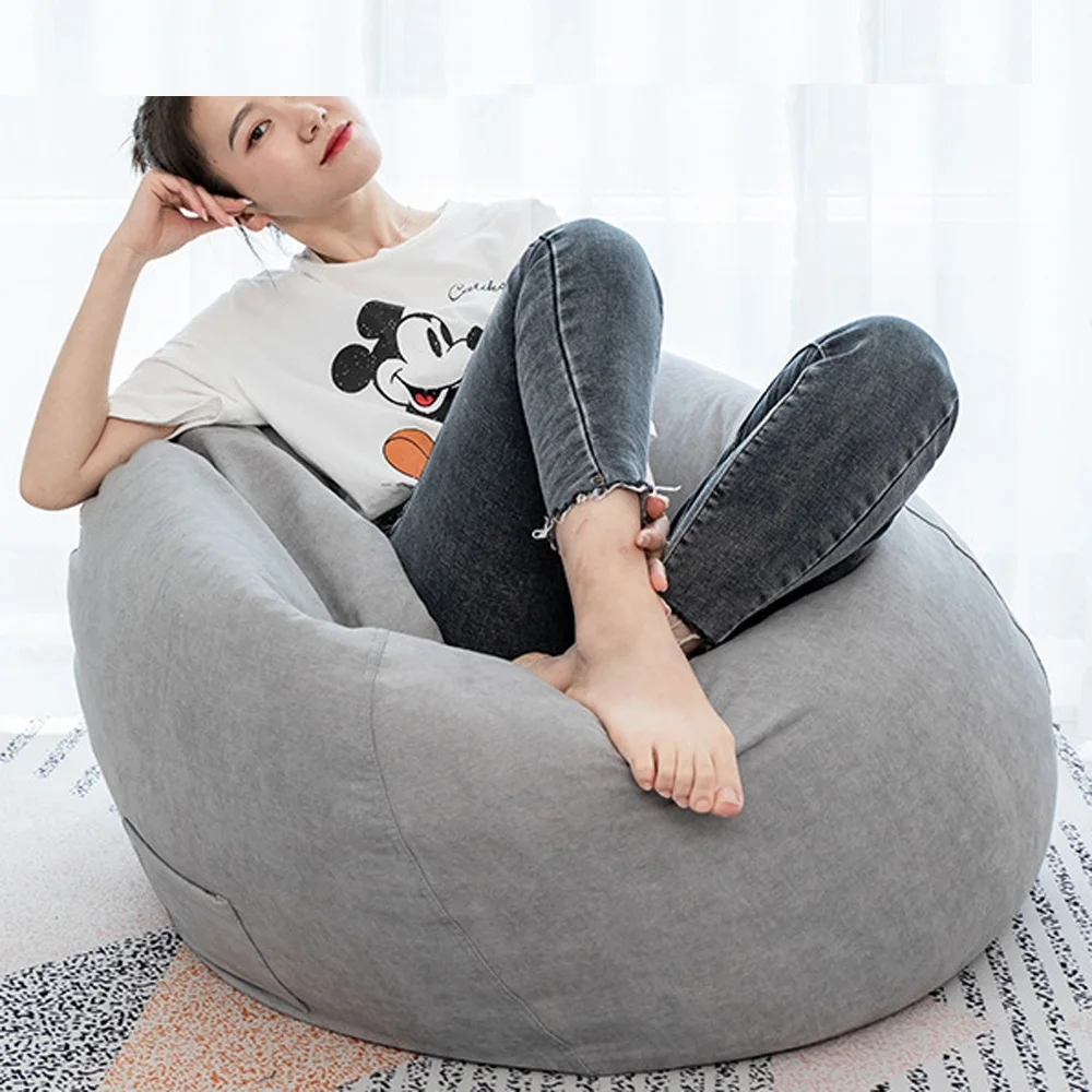 Кресло-мешок без наполнителя огромный мягкий мешок диван-кровать толстый