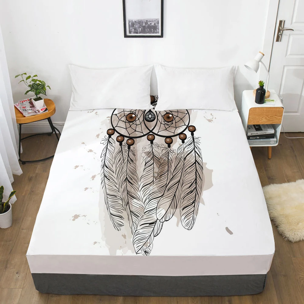 1 шт. простыни наматрасник с Эластичная лента 3D постельное белье 180x200 200x220