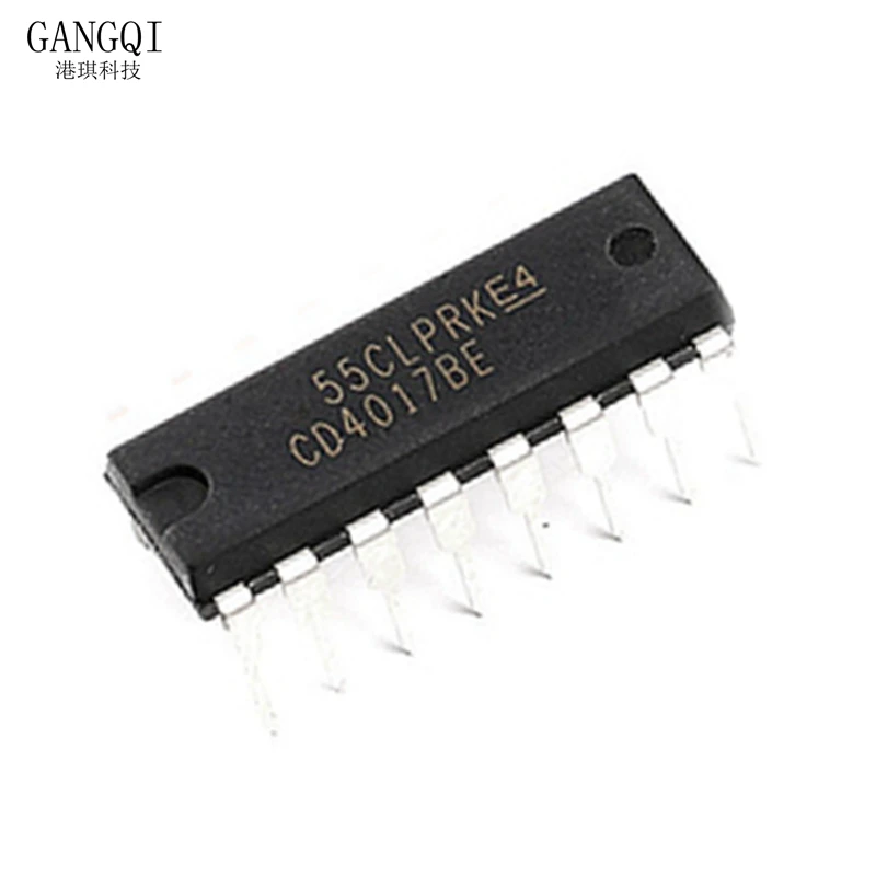 10шт CD4017 CD4017B CD4017BE 4017 ДЕСЯТИЛЕТНИЙ СЧЕТЧИК ДЕЛИТЕЛЬ IC Новый