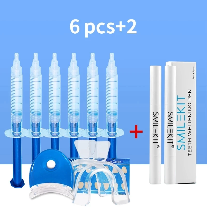 

6 шт./компл., набор для отбеливания пероксида зубов, гигиена полости рта
