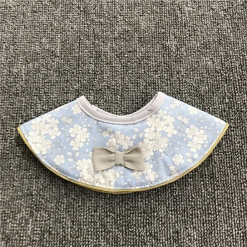 Blue Ins, Ретро хлопковые дышащие детские нагрудники, водонепроницаемые детские вещи, детские вещи, 360 градусов, кармашек для риса - Цвет: Blue