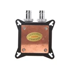 Водяной блок охлаждения GPU, двухканальный медный кулер для радиатора видеокарты, 2021