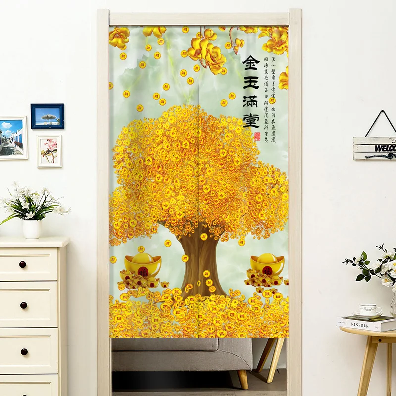 Тканевая занавеска в китайском стиле для дома кухни спальни туалета