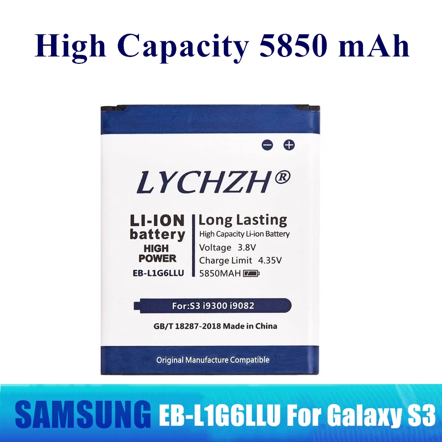 Оригинальная сменная батарея для Samsung Galaxy S3 i9300 i747 i9308 i9305 i879 i9060 i9301 i9118 i9082 i535 L710