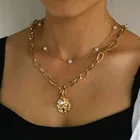 Ожерелье-чокер женское, с жемчугом, в готическом стиле
