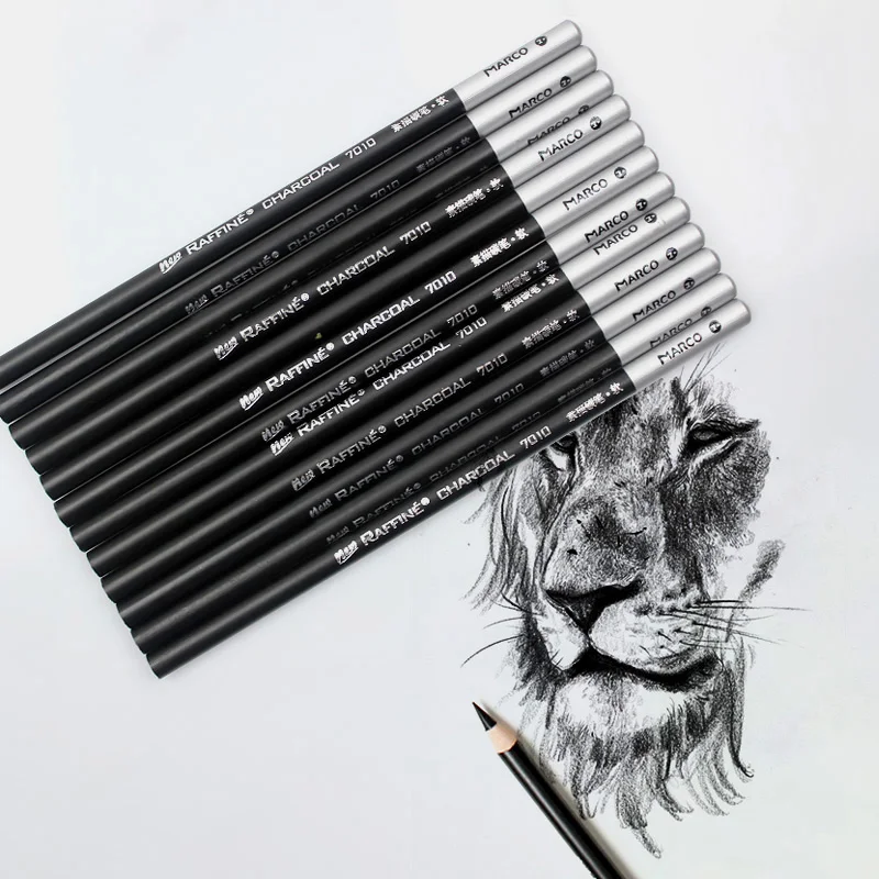 Marco 7010 Sketch and Drawing Pencil Set Soft Middle Hard School Art Wooden Writing Painting Stationery Supply | Канцтовары для